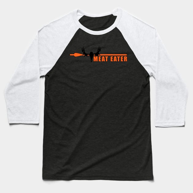 Meat Eater Baseball T-Shirt by  The best hard hat stickers 